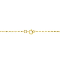 Ruby (/ ct. t.w.) and Diamond Accent Pendant Necklace 14k Yellow Gold (Also Sapphire & Emerald