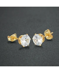 Steeltime Stainless Steel 18K Micron Gold Plated Stud Earrings