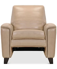 Brayna 35" Classic Leather Pushback Recliner, Created for Macy's