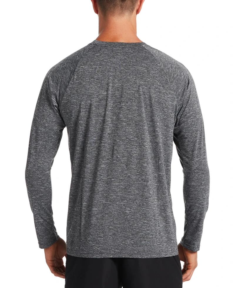 Nike Men's Heather Hydroguard Long Sleeve Swim T-Shirt