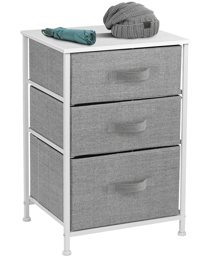Sorbus Nightstand with 3 Drawers