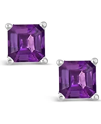 Amethyst (1-9/10 ct. t.w.) Stud Earrings Sterling Silver (Also Available Citrine)