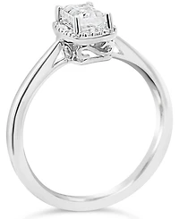 Gemstone and Diamond Accent Ring Sterling Silver