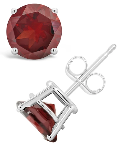 Garnet (3-1/5 ct. t.w.) Stud Earrings Sterling Silver (Also Available White Topaz and Citrine)