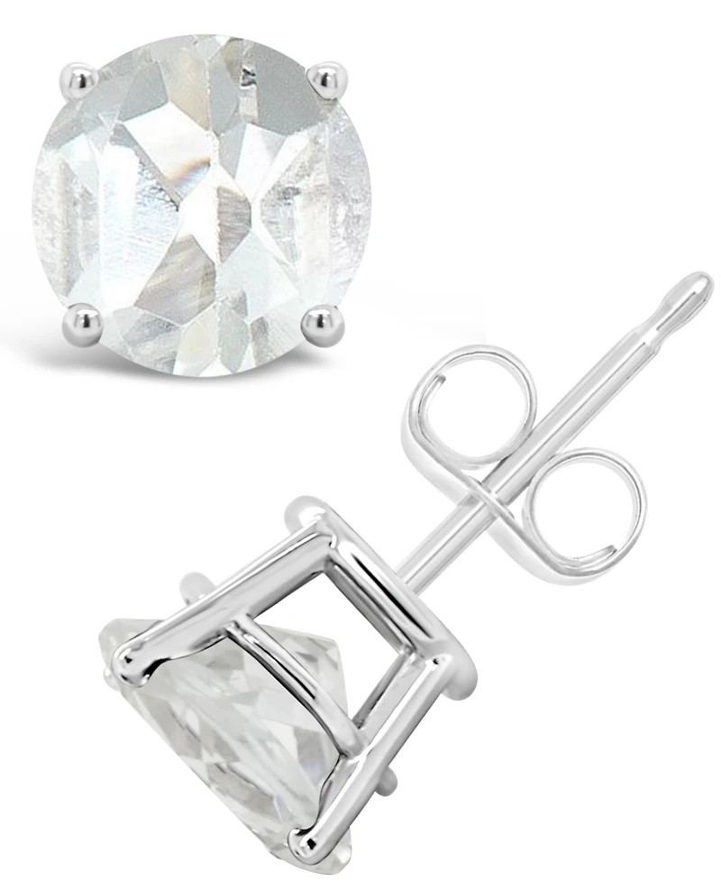 Garnet (3-1/5 ct. t.w.) Stud Earrings Sterling Silver (Also Available White Topaz and Citrine)