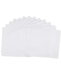 Club Room Men's 13-Pc. White Border-Stripe Handkerchief Set, Created for Macy's