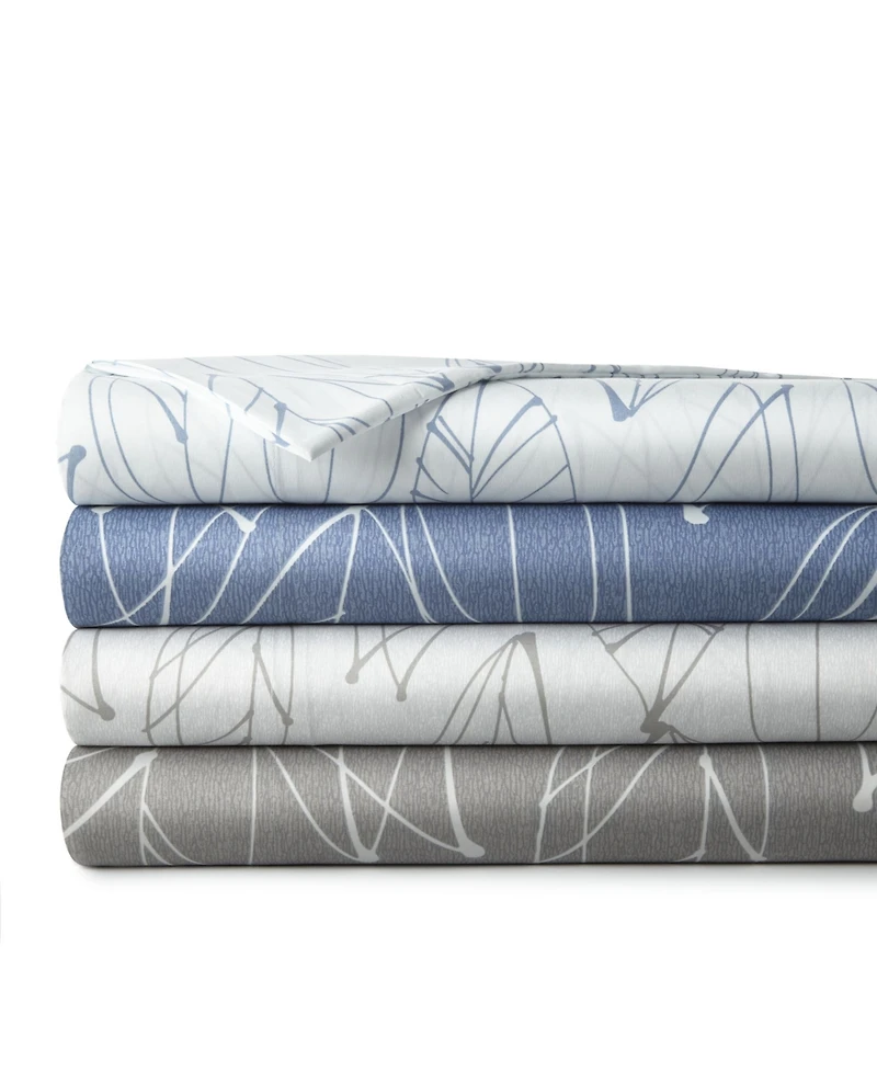 Southshore Fine Linens Modern Foliage Ultra Soft 4-Pc. Sheet Set, Full