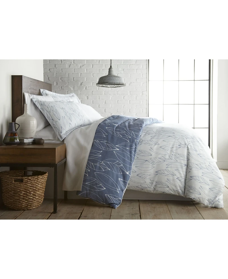 Southshore Fine Linens Modern Foliage Ultra Soft Duvet Cover Set, King