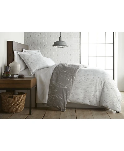 Southshore Fine Linens Modern Foliage Ultra Soft Duvet Cover Set, King