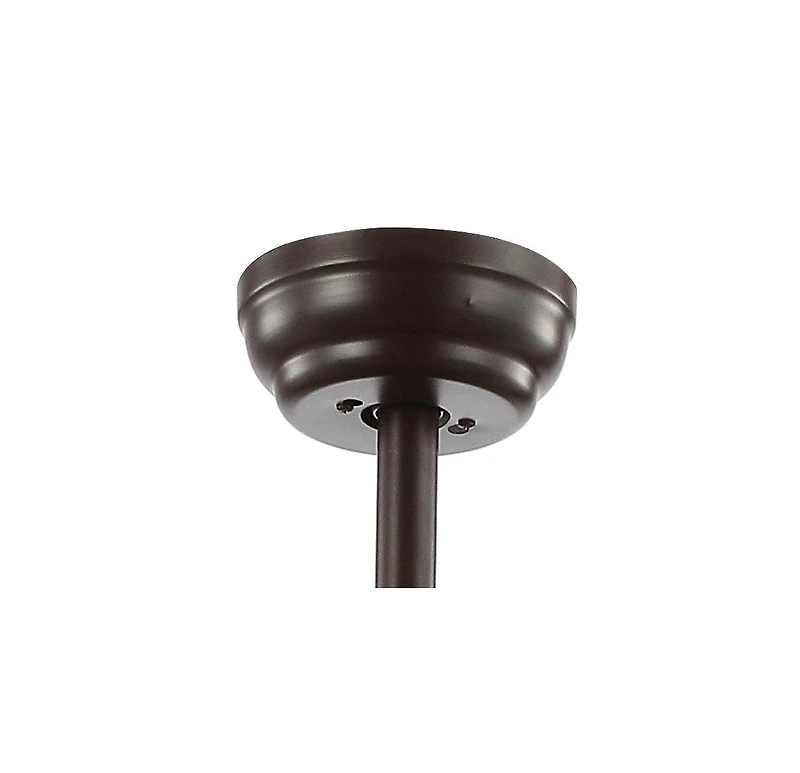 Ali 48" 3-Light Wrought Iron Led Ceiling Fan with Remote