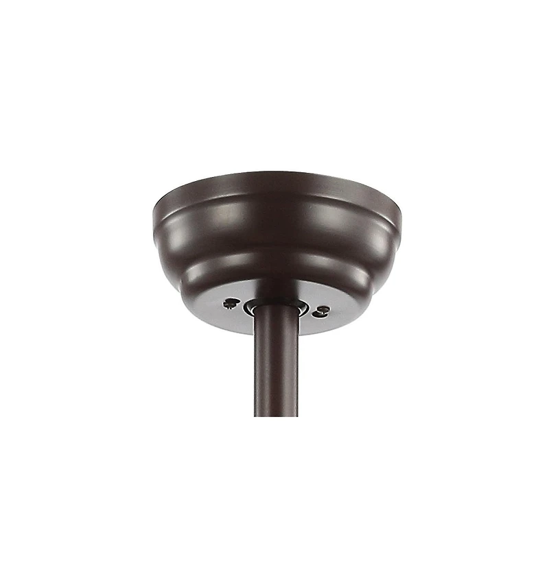 Joanna 52" 3-Light Bronze Crystal Led Ceiling Fan with Remote