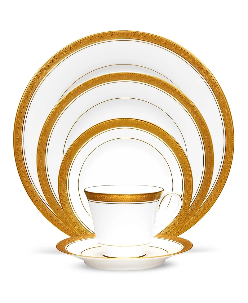 Noritake Crestwood Gold 5-Piece Place Setting, Service for 1
