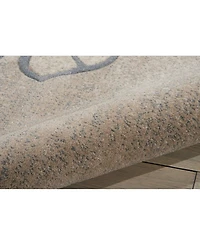 Long Street Looms Samuel SAM04 Beige 3'10" x 5'10" Area Rug