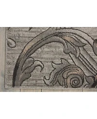 Long Street Looms Samuel SAM05 Slate 9'3" x 12'9" Area Rug