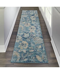 Long Street Looms Peace PEA02 2'3" x 7'3" Runner Rug