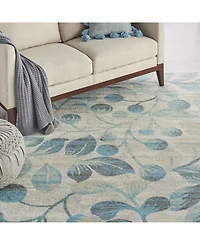 Long Street Looms Peace PEA03 Ivory 8' x 10' Area Rug