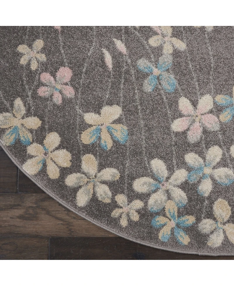Long Street Looms Peace PEA04 5'3" Round Area Rug