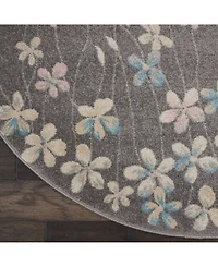 Long Street Looms Peace PEA04 5'3" Round Area Rug