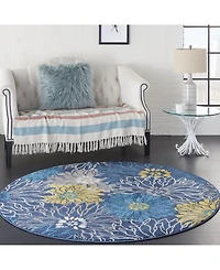 Long Street Looms Zeal ZEA17 5'3" Round Area Rug