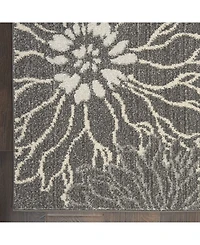 Long Street Looms Zeal ZEA17 Charcoal 1'10" x 2'10" Area Rug