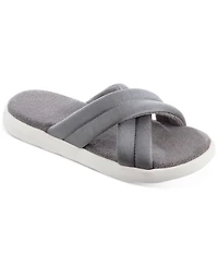 Isotoner Signature Women's Zenz Satin Pintucked Slide Slip-Ons
