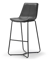 Glamour Home Set of 2 Amery Iron Frame Vintage-like Bar Stool