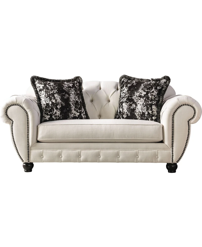 Furniture of America Trelane Upholstered Love Seat