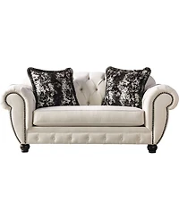 Furniture of America Trelane Upholstered Love Seat