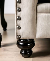 Furniture of America Port Smith Upholstered Love Seat