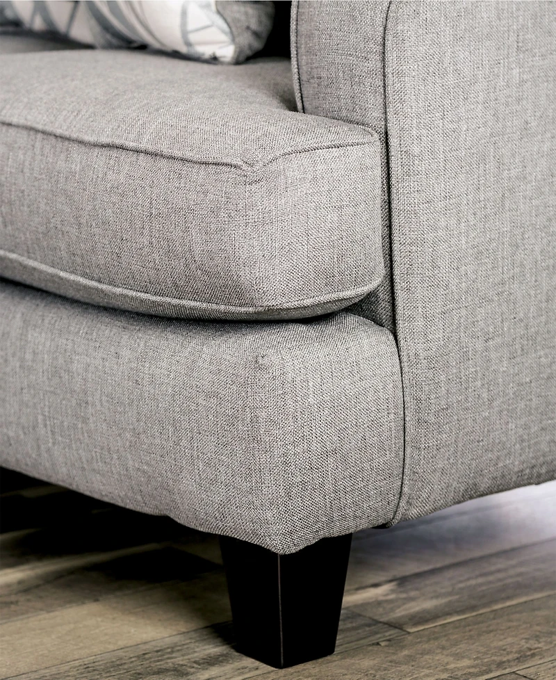 Furniture of America Canzey Upholstered Love Seat
