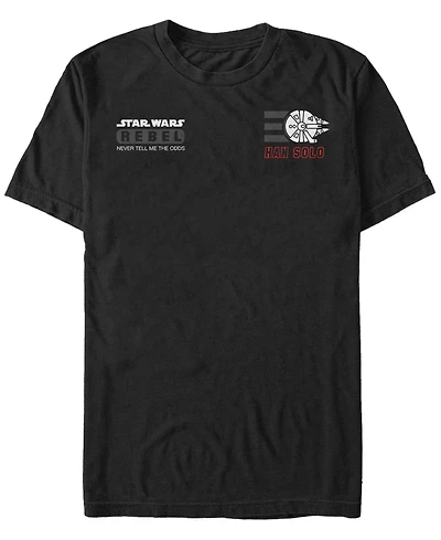 Fifth Sun Star Wars Men's Han Solo Rebel Pocket Logos Short Sleeve T-Shirt