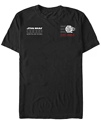Fifth Sun Star Wars Men's Han Solo Rebel Pocket Logos Short Sleeve T-Shirt