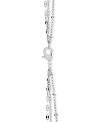 And Now This Silver Plated Multi-Chain 18" Layered Statement Necklace