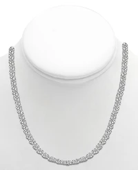 And Now This Silver Plated Rope Link 18" Chain Necklace