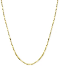 And Now This Silver Plated Box Link 18" Chain Necklace