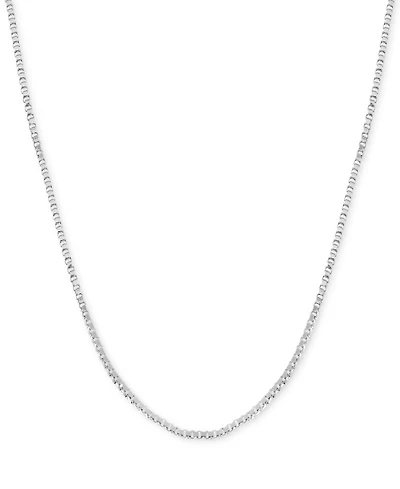 And Now This Silver Plated Box Link 18" Chain Necklace