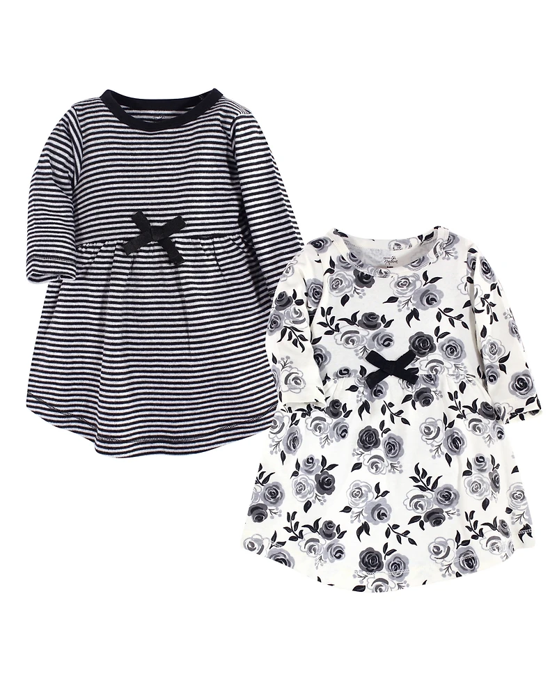 Touched by Nature Baby Girls 2Pk Long Sleeve Natural Dresses