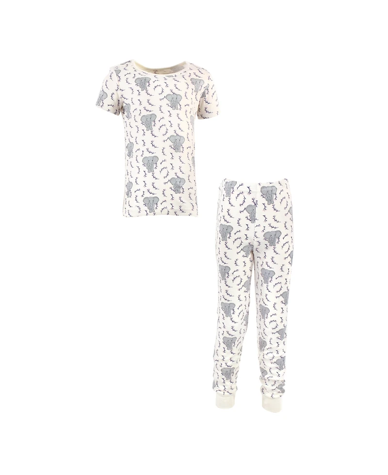 Touched by Nature Toddler Girls Snug Natural Cotton Sleepwear Set