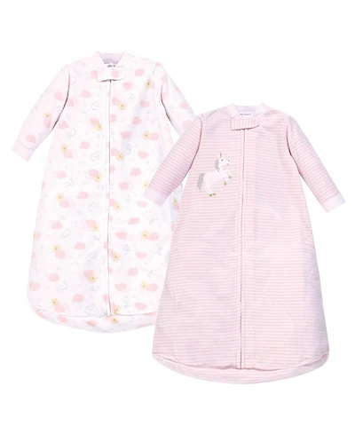 Yoga Sprout Baby Girls Long-Sleeve Fleece Sleeping Bag, Sack, Blanket