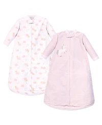 Yoga Sprout Baby Girls Long-Sleeve Fleece Sleeping Bag, Sack, Blanket