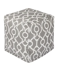 Majestic Home Goods Athens Ottoman Pouf Cube 17" x