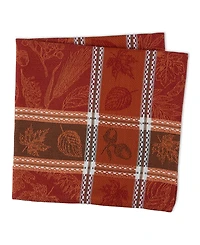 Design Imports Harvest Botanical Jacquard Napkin, Set of 6