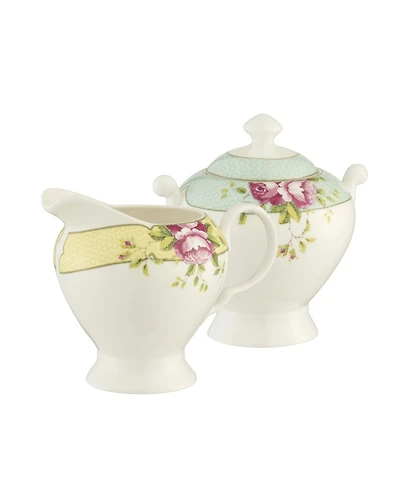 Aynsley China Archive Rose Sugar and Cream Set