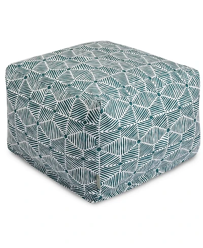 Majestic Home Goods Charlie Ottoman Square Pouf 27" x 17"