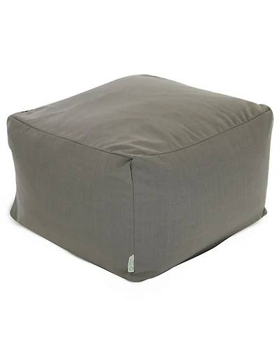 Majestic Home Goods Wales Ottoman Square Pouf 27" x 17"