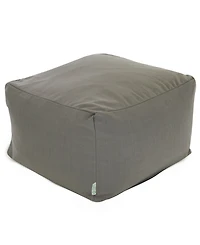 Majestic Home Goods Wales Ottoman Square Pouf 27" x 17"