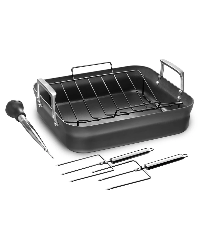 Zwilling Motion 16 X 14 Inch Aluminum Hard Anodized Roasting Pan Nonstick