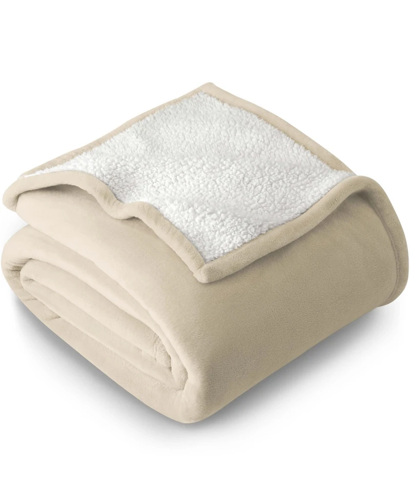 Bare Home Fleece Sherpa Twin/Twin Xl Blanket