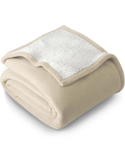 Bare Home Fleece Sherpa Twin/Twin Xl Blanket