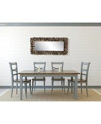 Big Driftwood Framed Wall Mirror, Natural